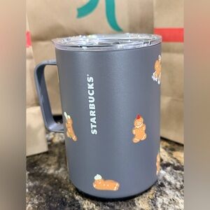 NEW 2025 Starbucks Gingerbread Man Tumbler Mug Coffee Cup *Sold out in stores*